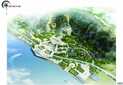 南京幕府山將建150米高達摩像 為樂山大佛兩倍