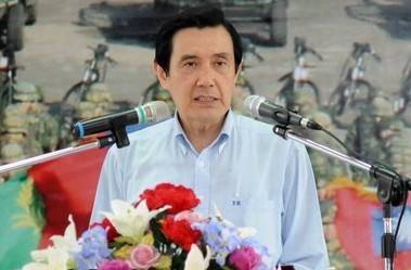 馬英九強調,“兩岸關系不是國與國的關系,而是很特殊的關系”。 圖片來源:臺灣“中央社”