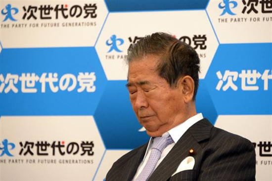 石原慎太郎在記者會上宣布有意借本次眾議院大選退出政界。