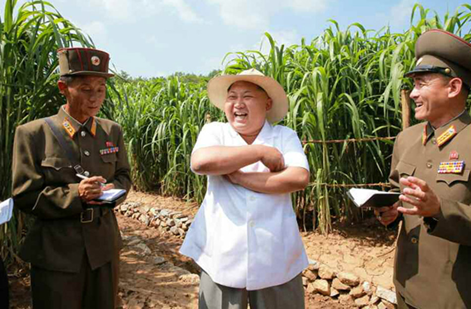金正恩視察種子研究農(nóng)場(chǎng)(網(wǎng)頁(yè)截圖)